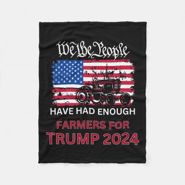 Die republikanischen Bauern für Trump 2024 - Wir a Fleecedecke (Vorderseite)