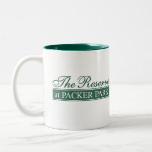 Die Reserve an Verpacker-Park 2 versah Zweifarbige Tasse