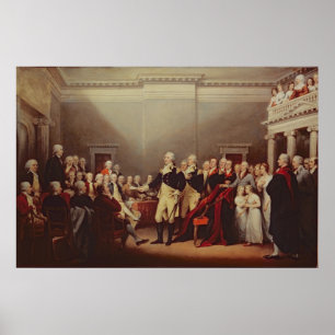 Die Resignation von George Washington Poster