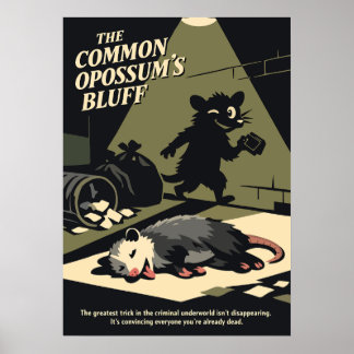 Die Retro-Kunst von Opossum’s Bluff Poster