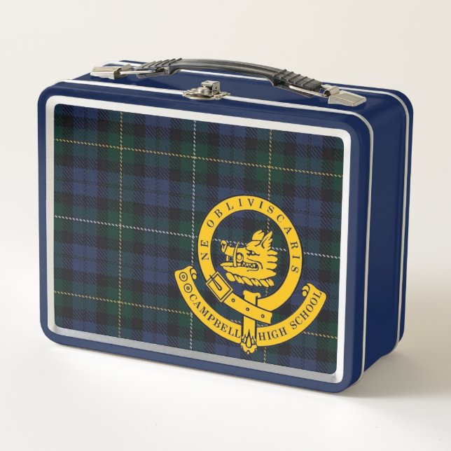 Die Retro-Lunchbox Metall Brotdose (Vorderseite)