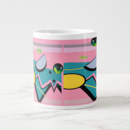 Die Retrowellen des Ruhmes - Ken Gage Art Jumbo-Tasse
