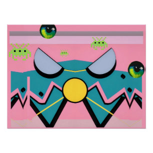 Die Retrowellen des Ruhmes - Ken Gage Art Poster