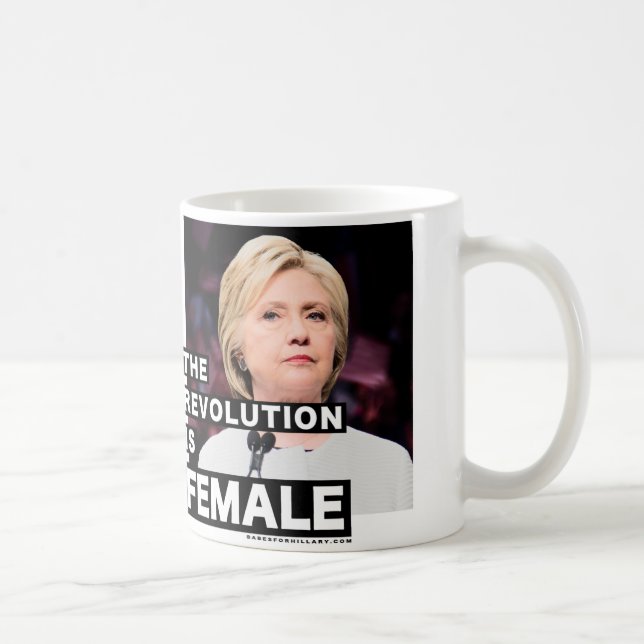 Die Revolution ist weiblich Kaffeetasse (Rechts)
