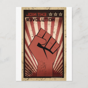 Die Revolution mitmachen Postkarte