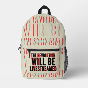 Die Revolution wird in einen neuen Rahmen gestellt Bedruckter Rucksack