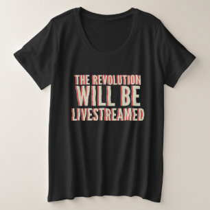Die Revolution wird in einen neuen Rahmen gestellt Große Größe T-Shirt