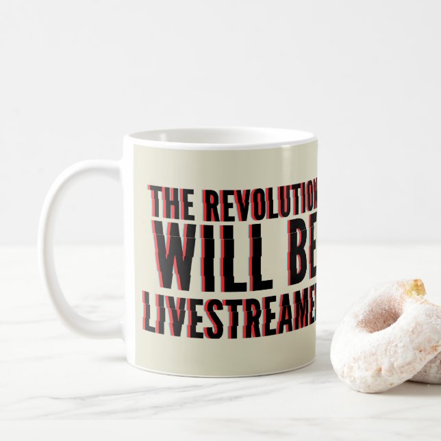 Die Revolution wird in einen neuen Rahmen gestellt Kaffeetasse (Mit Donut)