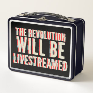 Die Revolution wird in einen neuen Rahmen gestellt Metall Brotdose