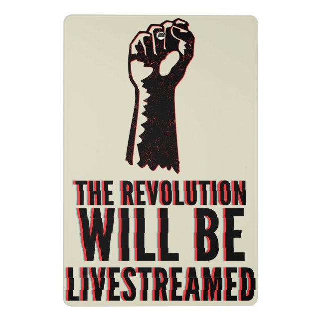 Die Revolution wird in einen neuen Rahmen gestellt Mini Klemmbrett (Rückseite)