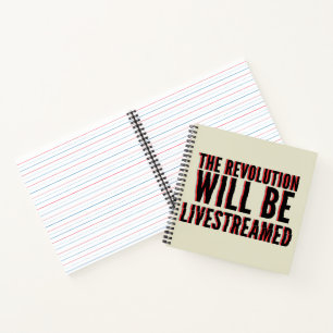 Die Revolution wird in einen neuen Rahmen gestellt Notizbuch