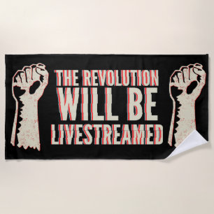 Die Revolution wird in einen neuen Rahmen gestellt Strandtuch