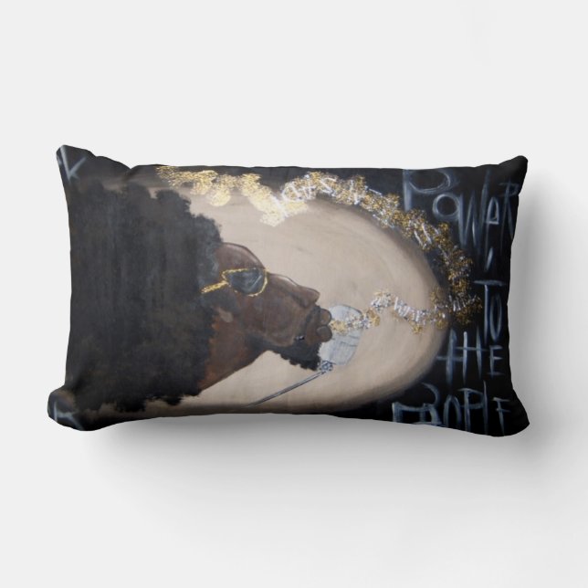 Die Revolution wird nicht ferngesehen Lendenkissen (Vorderseite)