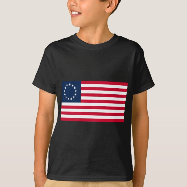 Die revolutionäre Kriegs-Betsy- Rossflagge T-Shirt (Vorderseite)