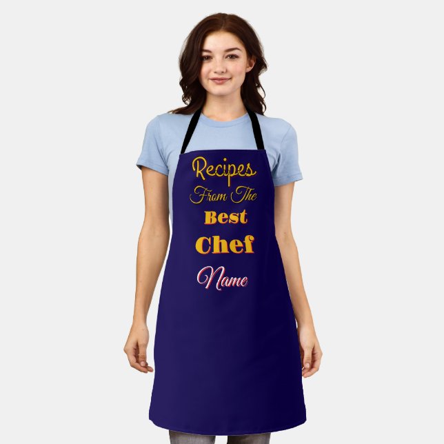 Die Rezepte des besten Koch dk Blue Schürze (Getragen)
