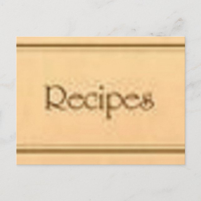 Die Rezepte Postkarte (Vorderseite)