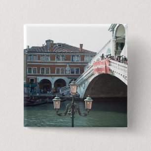 Die Rialto Brücke, Venedig Button