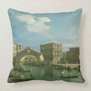 Die Rialto Brücke, Venedig Kissen