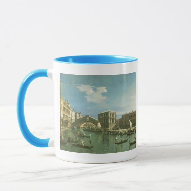Die Rialto Brücke, Venedig Tasse (Links)