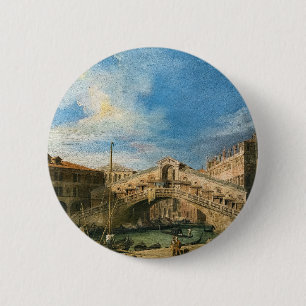 Die Rialto-Brücke von Süden über Canaletto Button