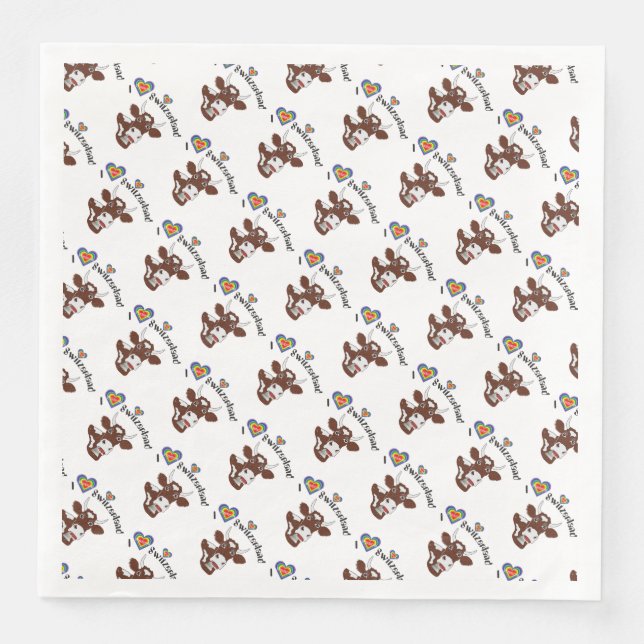 Die richtige Serviette zum Fondue oder Raclette (Vorderseite)