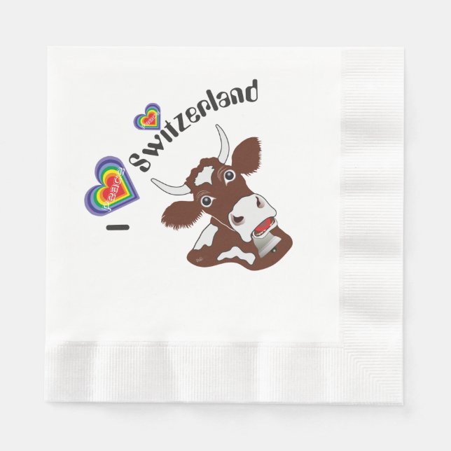 Die richtige Serviette zum Fondue oder Raclette (Vorderseite)