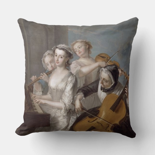 Die Richtung der Anhörung, c.1744-7 (Öl auf Kissen (Vorderseite)
