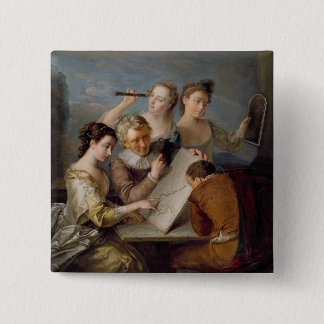 Die Richtung des Anblicks, c.1744-47 (Öl auf Button (Vorderseite)