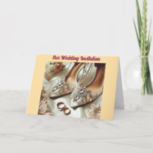 Die Ring & Shoe-Hochzeit Einladung