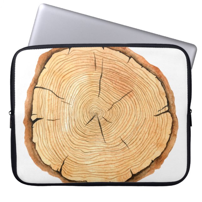 Die Ringe der Natur: Triumph der Baumtextur Laptopschutzhülle (Vorderseite)