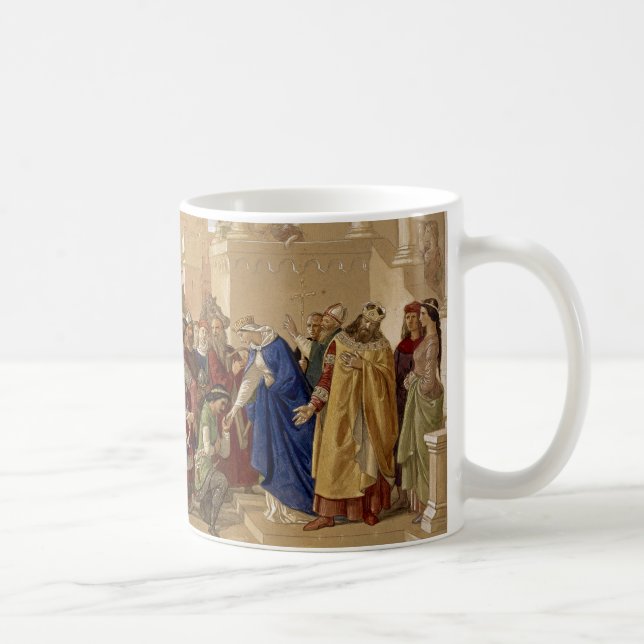Die Ritter des Runden Tisches, die abreisen werden Kaffeetasse (Rechts)