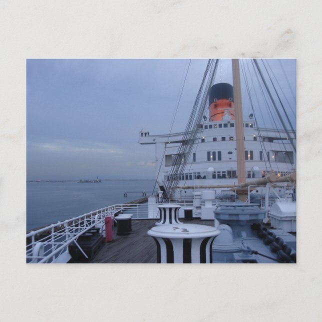 Die RMS Queen Mary Postcard Collection Postkarte (Vorderseite)