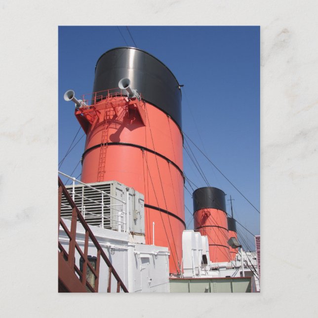 Die RMS Queen Mary Postcard Collection Postkarte (Vorderseite)