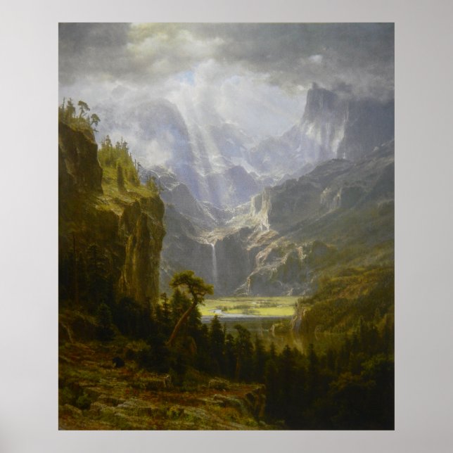 Die Rocky Mountains, Lander's Peak (1863) Poster (Vorne)