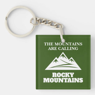 Die Rocky Mountains nennen Wanderweg Zitat Schlüsselanhänger