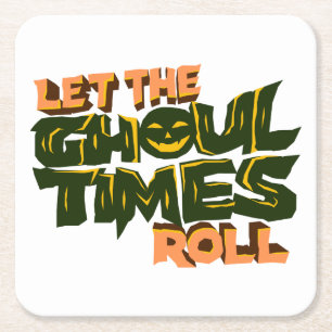 Die Rolle der ghoul-Zeiten gelassen Rechteckiger Pappuntersetzer