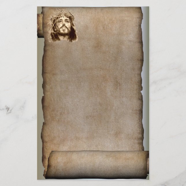 Die Rolle des Jesus Christus, Dornenkrone Briefpapier (Vorderseite)