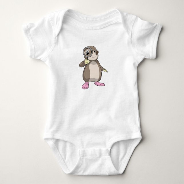 Die Rolle mit dem Zierglas Baby Strampler (Vorderseite)