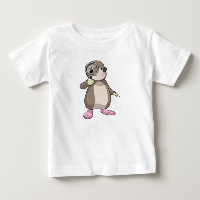 Die Rolle mit dem Zierglas Baby T-shirt (Vorderseite)