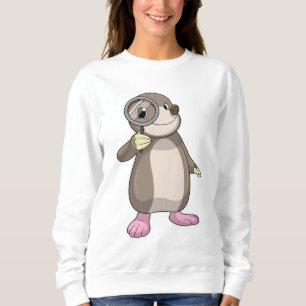 Die Rolle mit dem Zierglas Sweatshirt