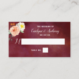 Die Romantik der blühenden Hochzeitskollektion Platzkarte