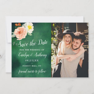 Die Romantik der blühenden Hochzeitskollektion Save The Date