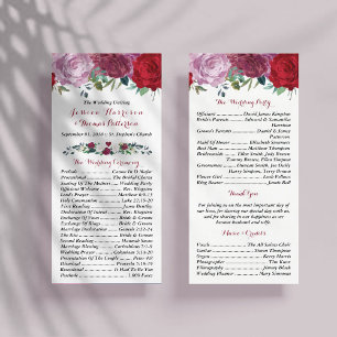 Die romantische Hochzeitskollektion der Blumen Programm