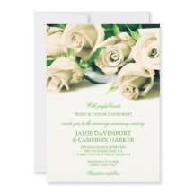 Die romantischen weißen Wedding Rosen laden ein