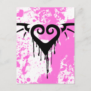 die romantisches Herz Postkarte