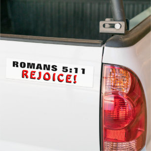 Die Römer 5:11 freuen sich! Autoaufkleber
