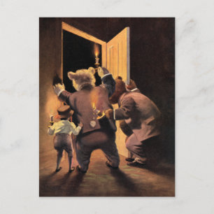 Die Roosevelt-Bären als Die Teddybär-Detektive Postkarte