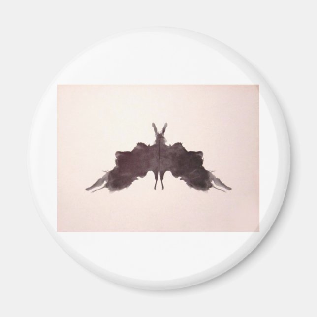 Die Rorschach-Prüffarbenplatte 5-Bat Moth Magnet (Vorne)