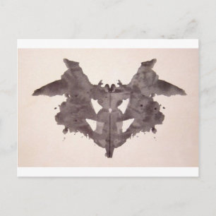 Die Rorschach-Prüfklotz-Platte 1 Bat, Moth Postkarte