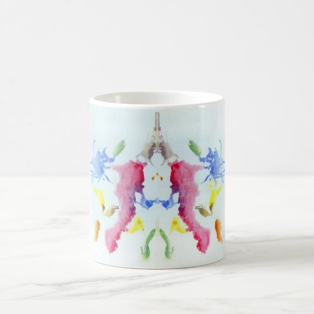 Die Rorschach Test-Tinte befleckt Krabben-Hummer Kaffeetasse (Mittel)